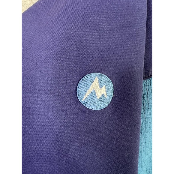 Marmot Windstopper Softshell Jacket Mens Medium Blue Full Zip Hiking Outdoor - Picture 6 of 12